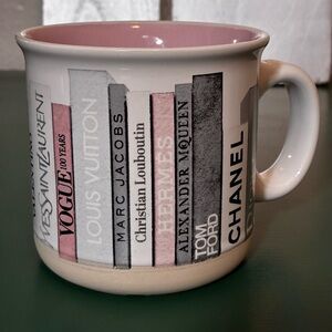 Amanda Greenwood Mug with Fashion Designer Style Tags
